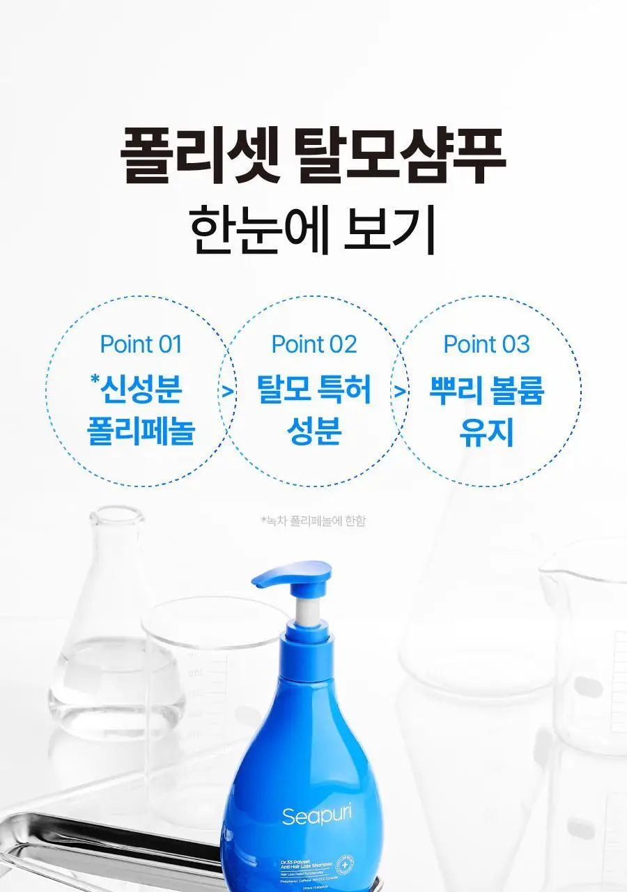 [NEW/볼륨 UP] 씨퓨리 닥터33 폴리셋 샴푸 290ml 상세페이지 13